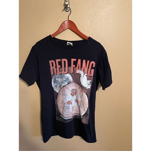 Red Fang Rock Band T-Shirt “Space Cat” Black Graphic Cotton Print Women’s XL - Picture 1 of 7